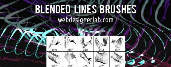 brush photoshop Blended Lines