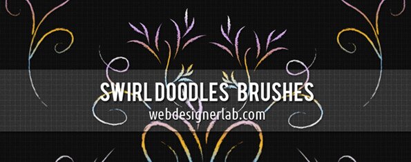 Brush photoshop Swirl Doodles Brushes