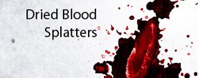 Brush photoshop Dried Blood Splatters