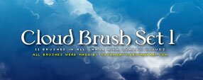 Brush photoshop Clouds Brush Set 1