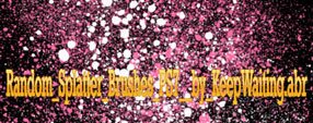 Brush photoshop Random splatter Brushes