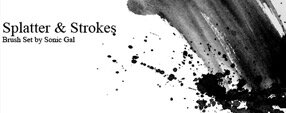 Brush photoshop Splatter Strokes 