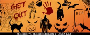 Brush photoshop Halloween Vectors Brushes