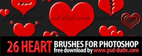 Brush photoshop Heart Photoshop Brushes