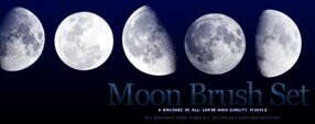 Brush photoshop Moon Brush Set